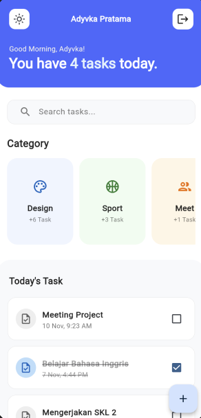 Categorized Task Dashboard & Live Firestore Stream