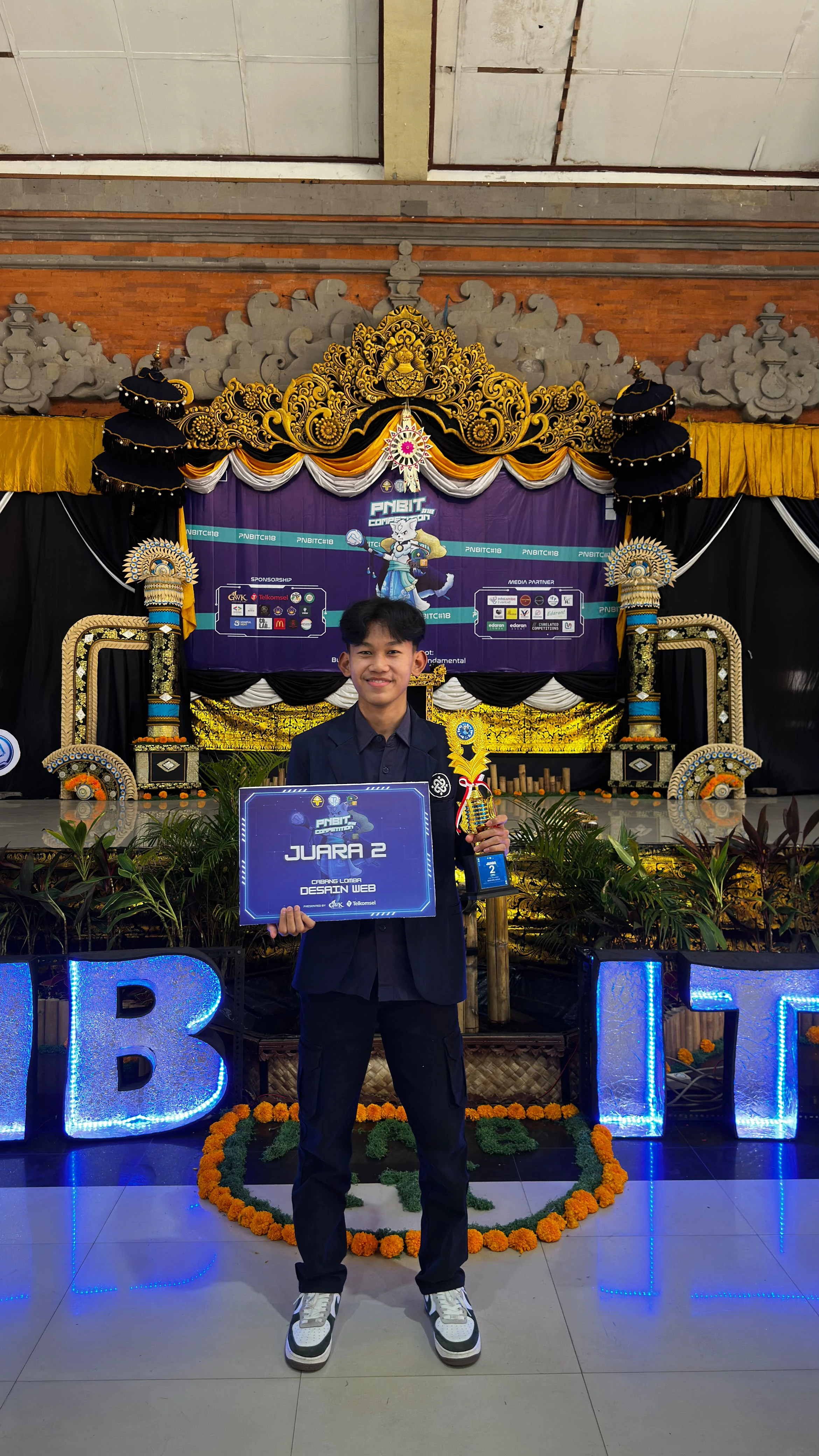 Official 2nd Place Award Plaque & Winner Moment