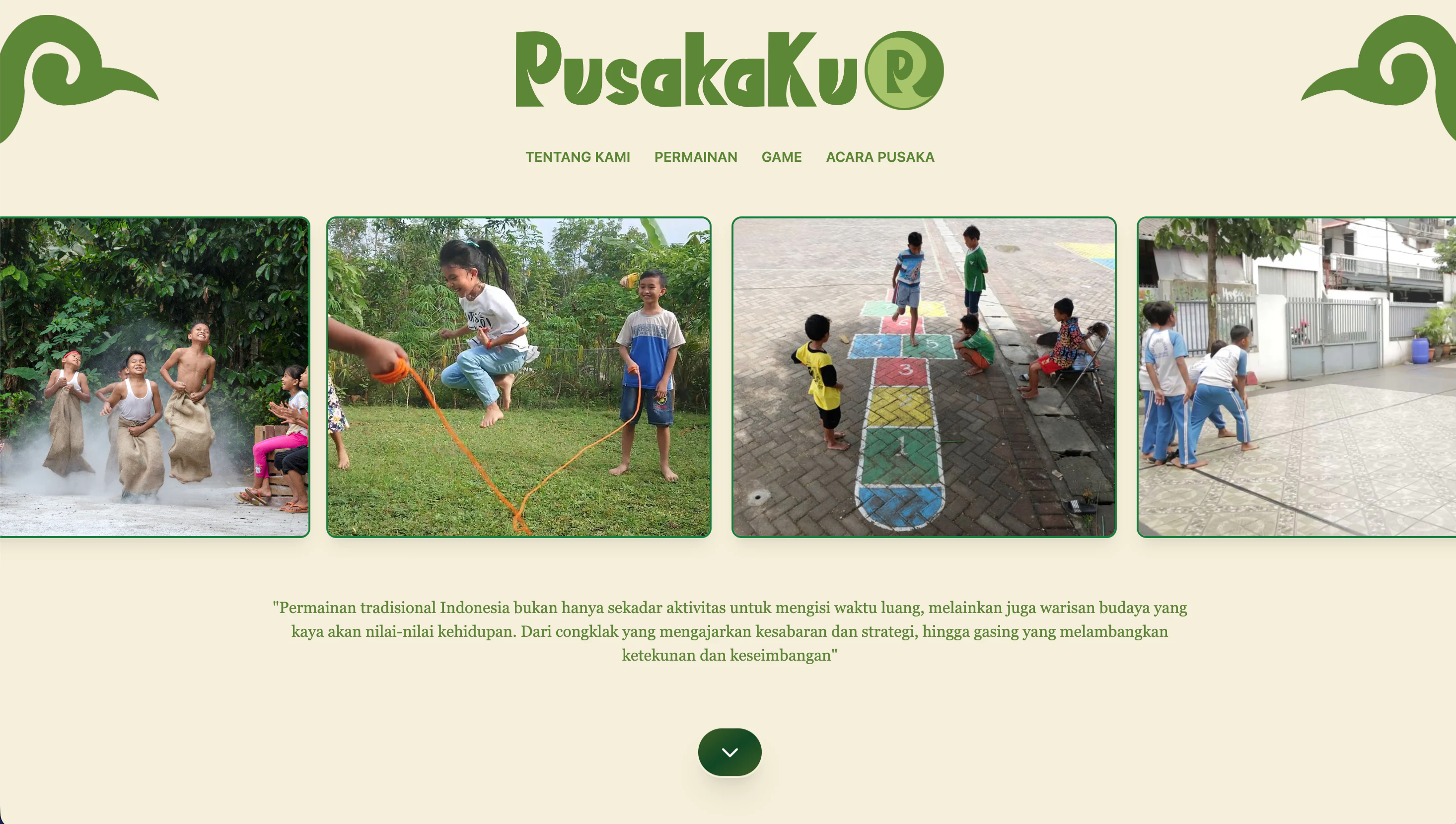 Traditional Folk Games Hero Ribbon & Cultural Carousel