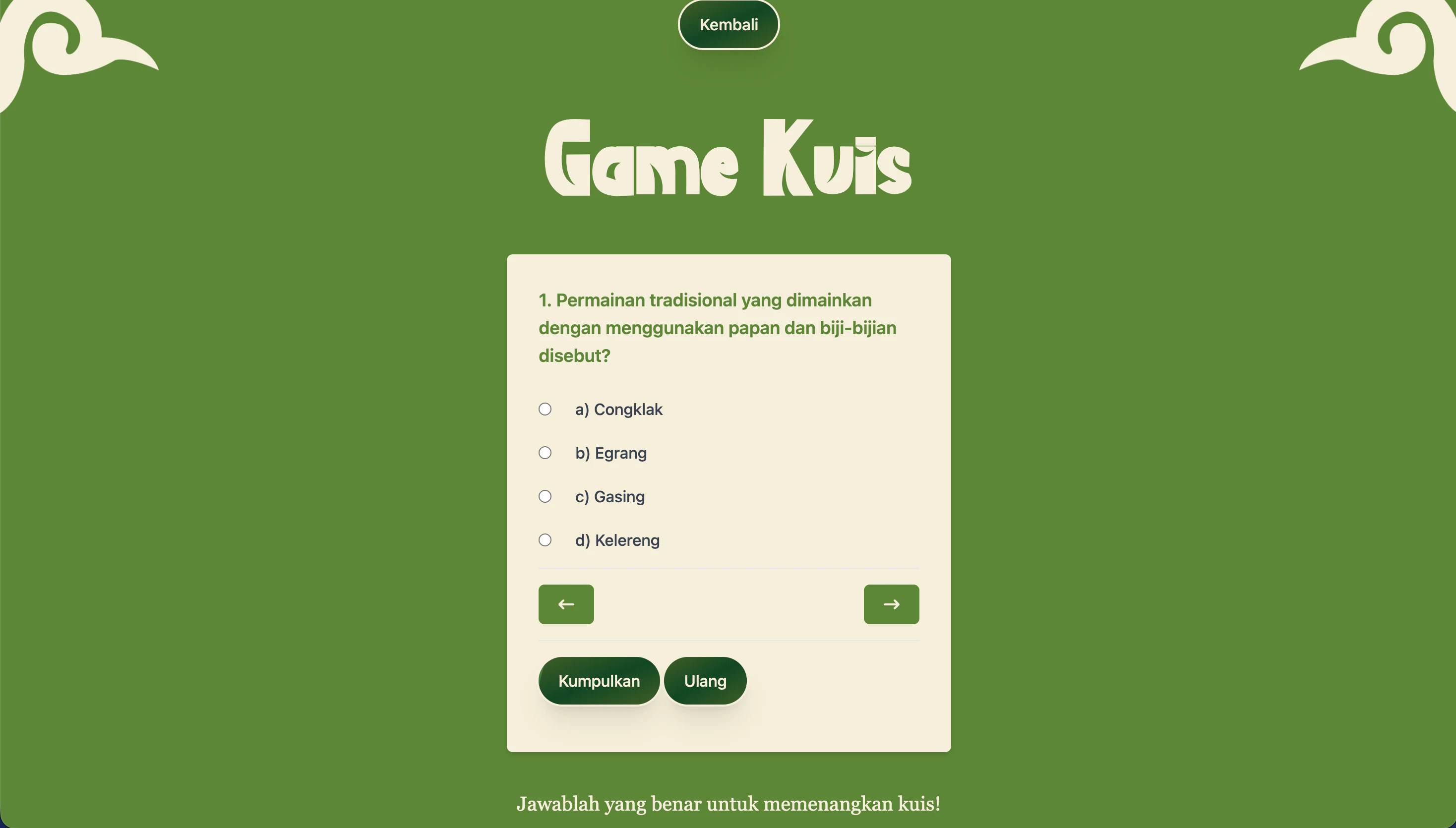 Gamified Interactive Cultural Quiz Engine