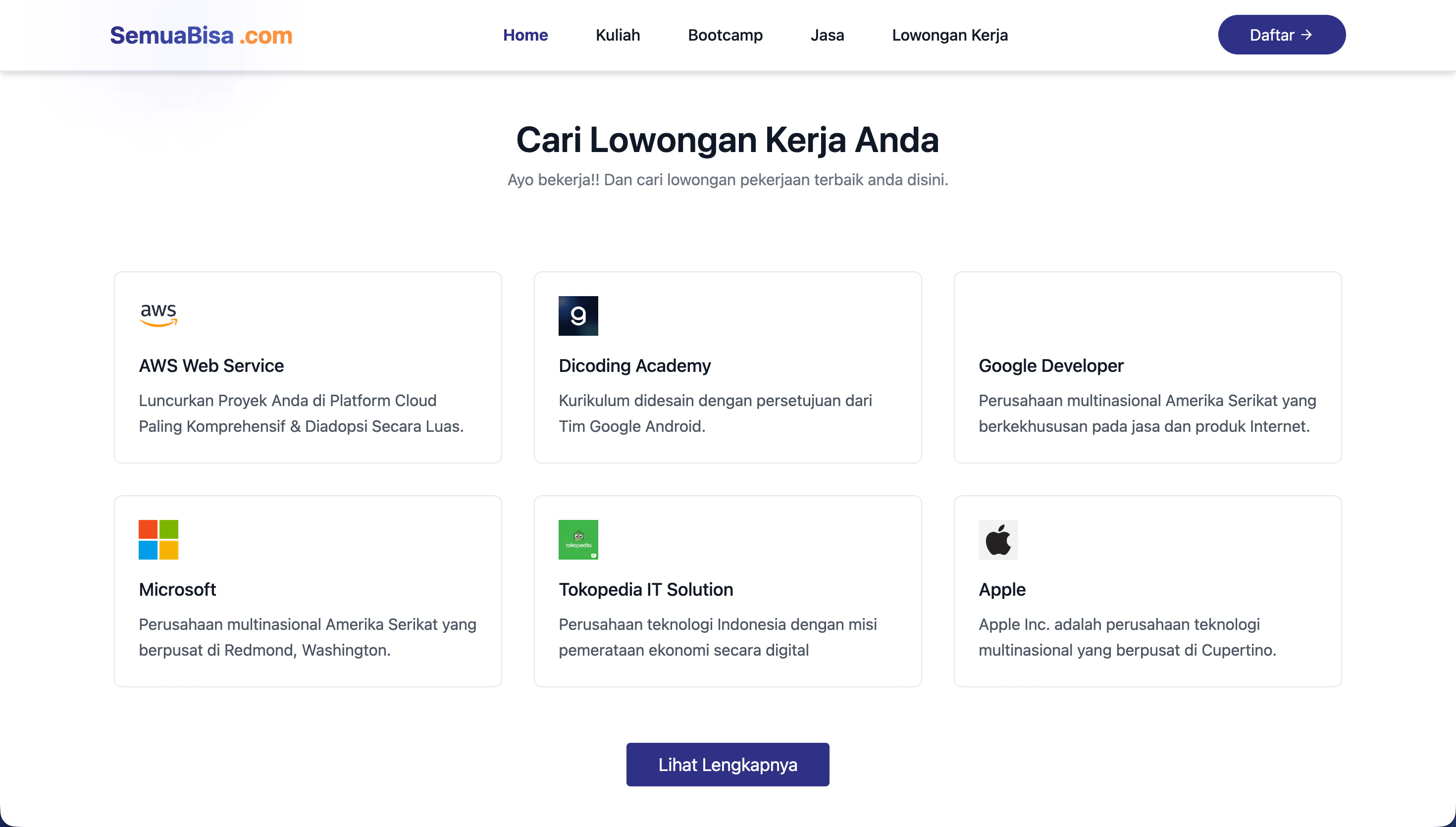 Tech Giant Corporate Recruitment & Job Board